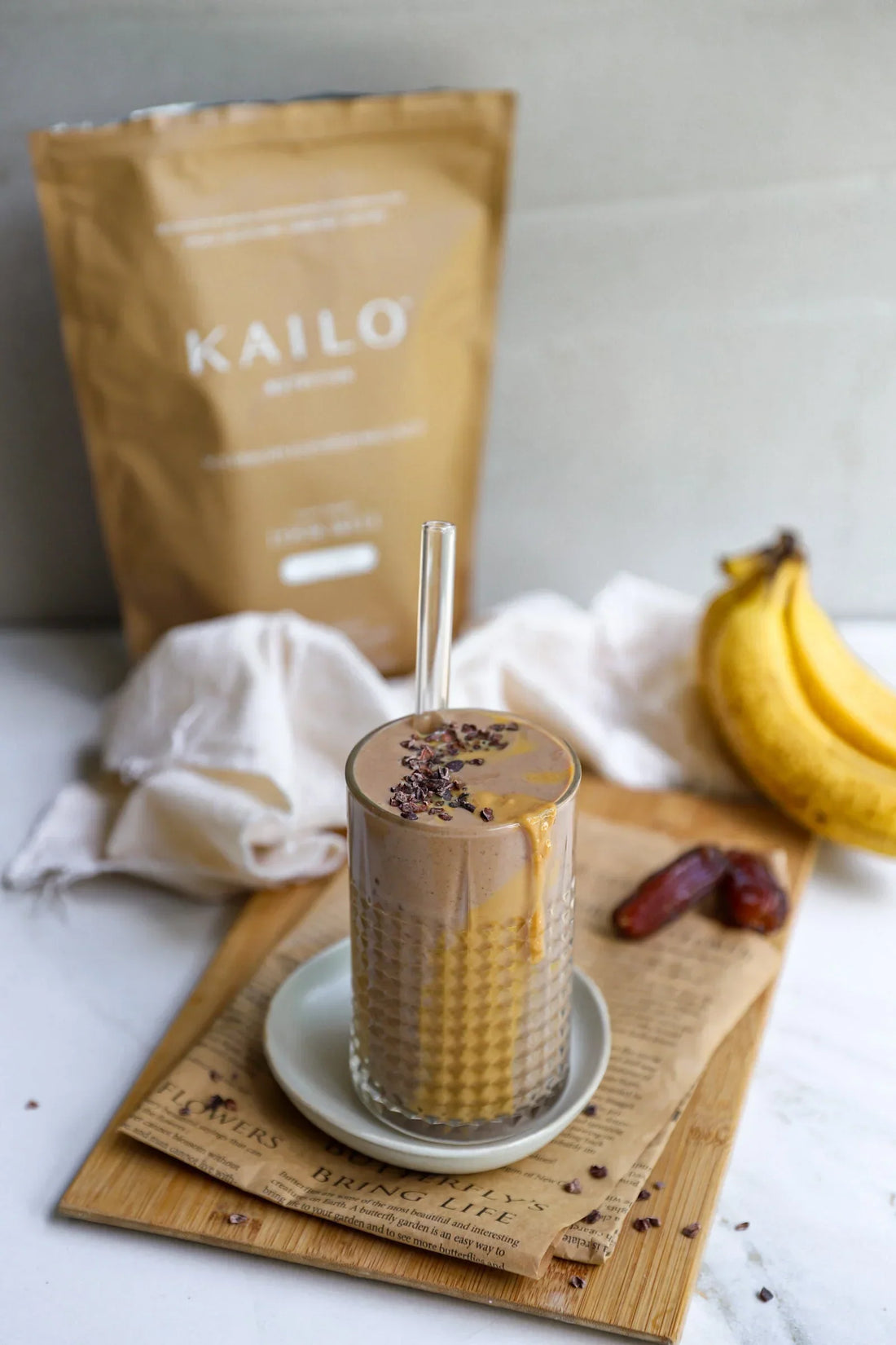 Peanut Butter, Cinnamon and Cacao Smoothie